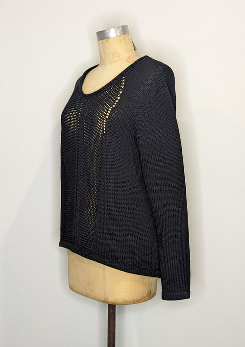 Black Chunky Knit Sweater, by Morrison