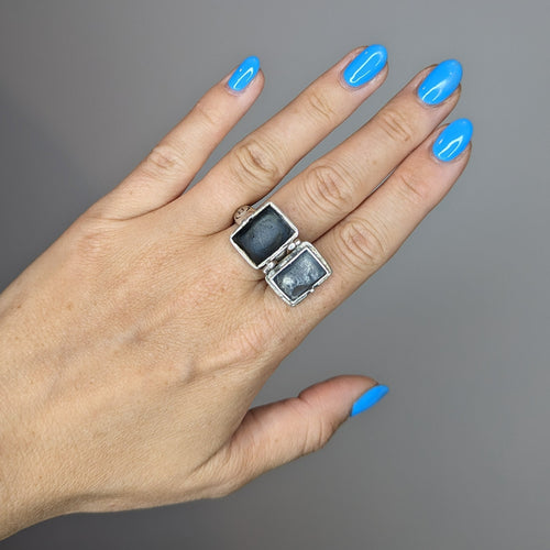 Silver Unisex Locket Ring