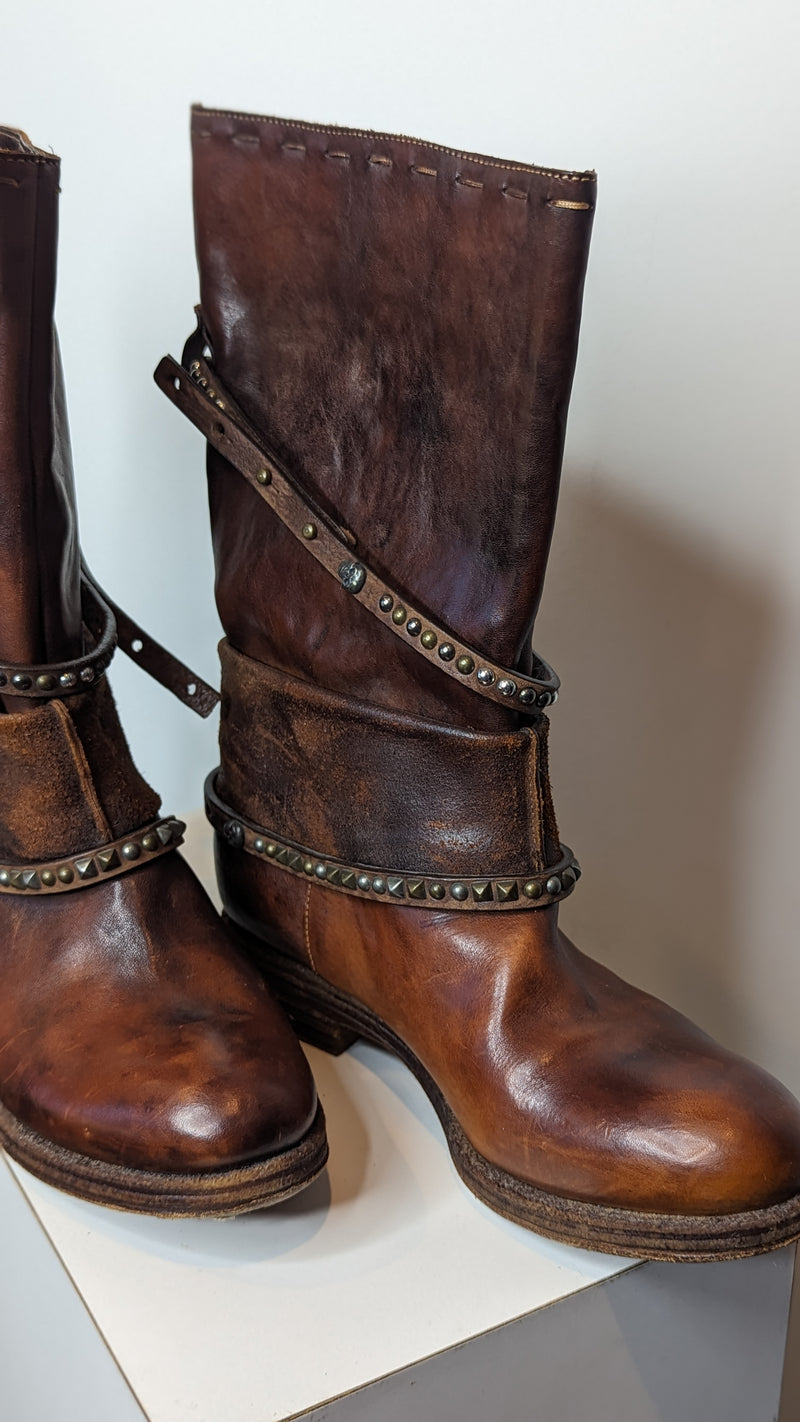 Area Forte Brown Leather Boots