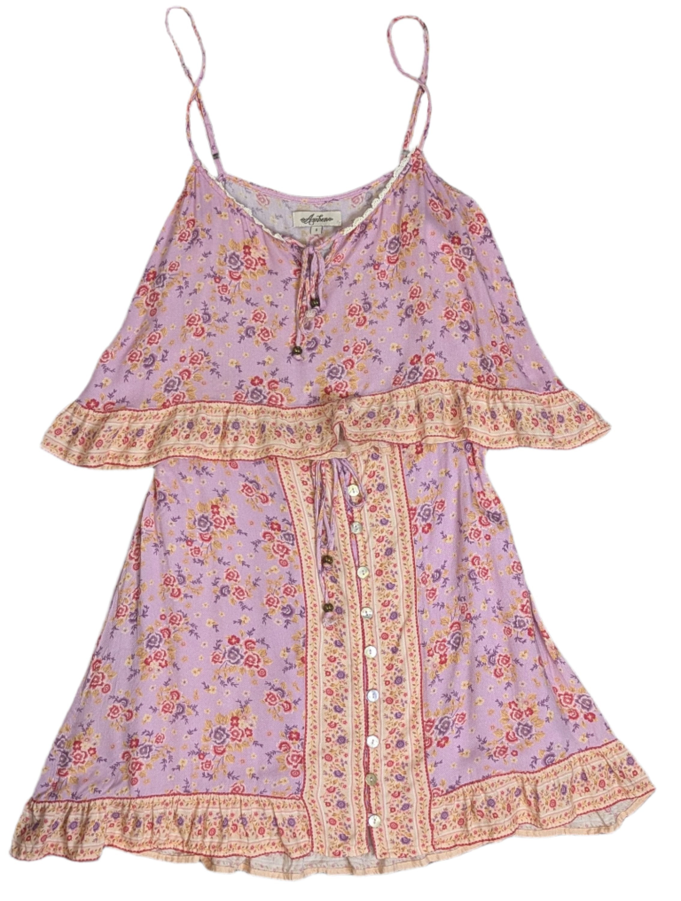 Arnhem Floral 'Harmony' Cropped Cami & Mini Skirt Set in Lilac Re_find Preloved Arnhem Floral 'Harmony' Cropped Cami & Mini Skirt Set in Lilac Re_find Preloved