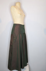 Alpha60 2-Tone A-line Maxi Skirt