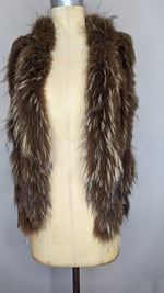 Rabbit & Racoon Brown Fur Gillet/Vest