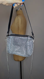 Silver Embellished Mini Bag