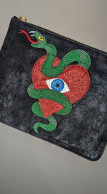 Poppy Lissiman Mystic Heart Eye Clutch bag