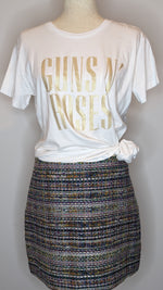 Marcs Multicolour Rainbow Tweed Skirt & Top set