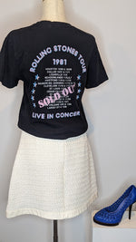 Rolling Stones Tour Band Tshirt Vintage 1981