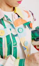 Gorman Ellie Malin  Colourful Denim New World Cotton Canvas Jacket