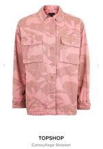 Topshop Pink Cammouflage Shacket