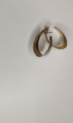 Silver Gold Oval Hoop Earrings