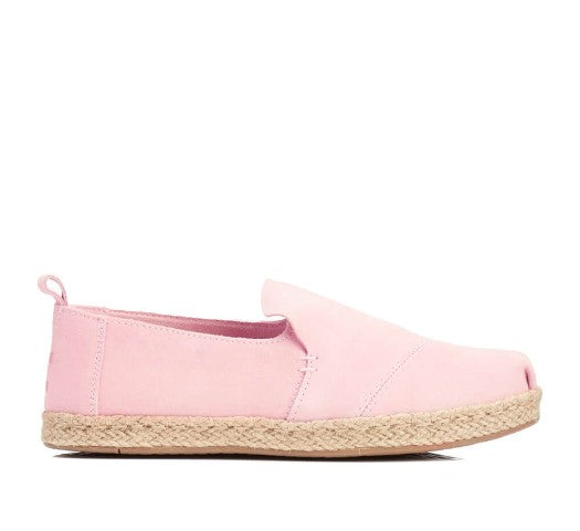 Toms Pink Suede Slip On Shoes