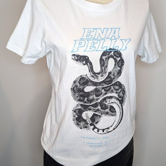 Ena Pelly Python Print Tee Tshirt