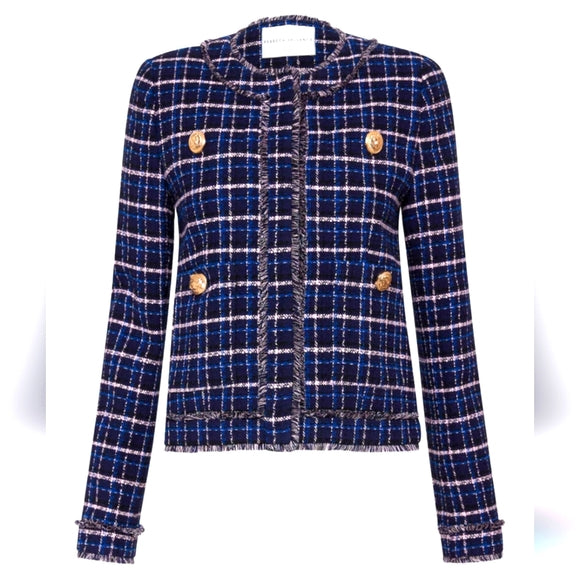 Rebecca Vallance Tweed Boucle Tailored Jacket Blazer