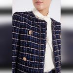Rebecca Vallance Tweed Boucle Tailored Jacket Blazer