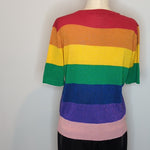 Frankie's Melbourne "1980" Rainbow Glitter Knit Top