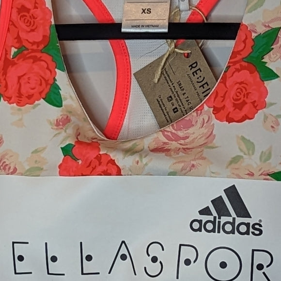 Adidas X Stella McCartney Neon Floral / Star Sports Bra / Crop Top
