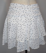 Camilla & Marc Black & White Polka Dot Frill Mini Skirt