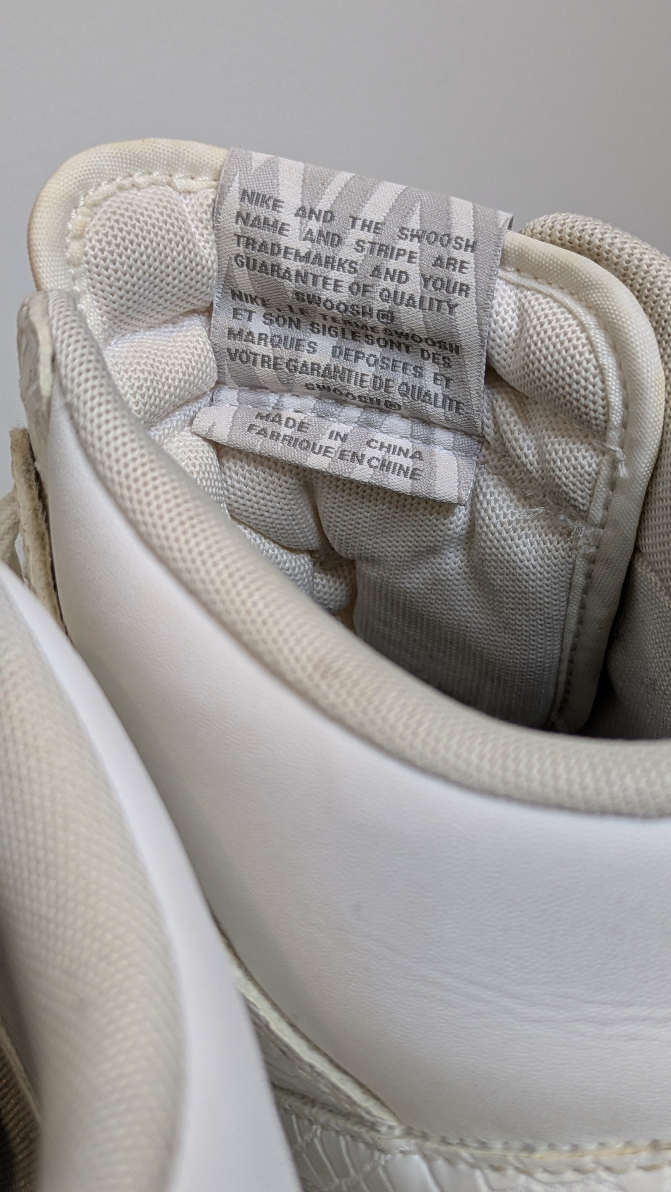 Hicky様　1本 Nike Dunk Sky Hi High White Croc Print Wedge Sneakers