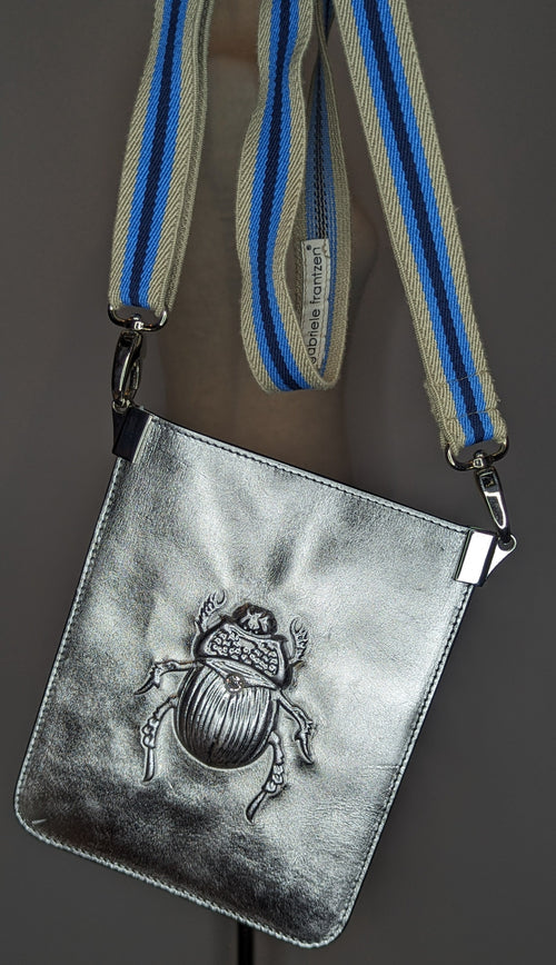 Gabriele Frantzen Silver Scarab Wallet Crossbody Wallet Bag