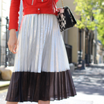Easton Pearson Metallic Pleated Skirt