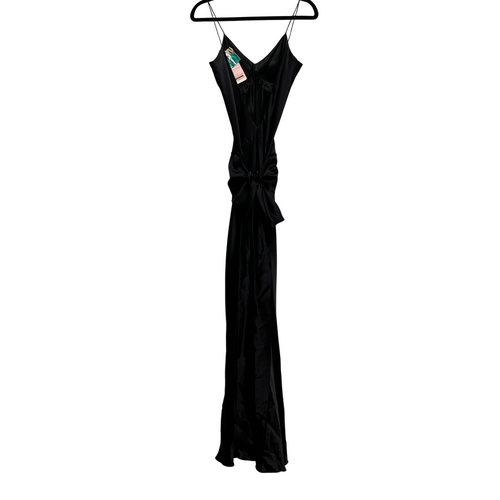 Black Silk Formal Evening Gown, by Leiela (Lucy Laurita)