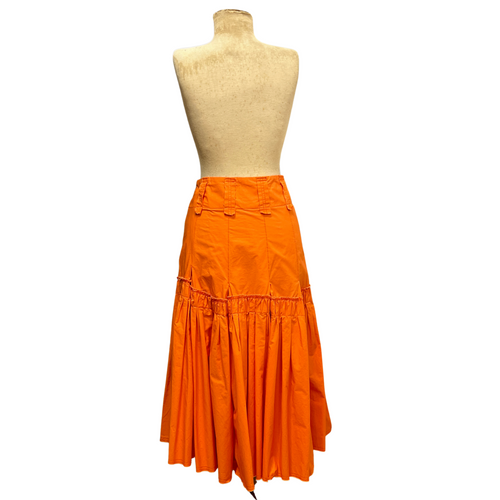 Cooper by Trelise Orange Frilled/Shirred Skirt