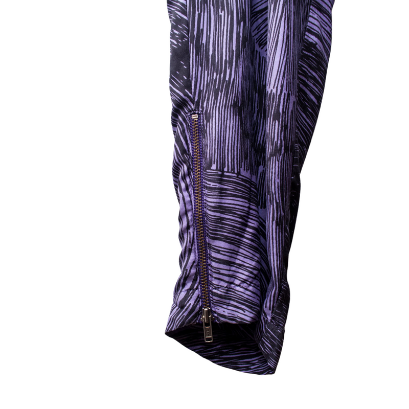 Gorman Purple Silk Patterned Pants