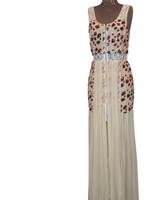 Poppy Lissiman Sequin Silk Maxi Dress Formal Flowy Gown