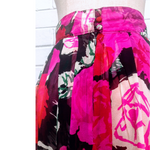 Flora Kung New York Vintage Floral Silk Set: Skirt + Top / Belt