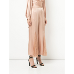 Alice McCall Pink Satin & Lace Flare Bell Bottom Cropped Pants