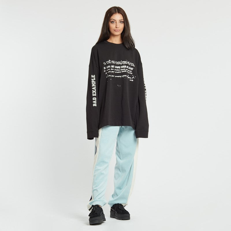 FENTY PUMA BY RIHANNA " I Will Not Smoke Weed In Class" Graphic Crew Neck Sweater
