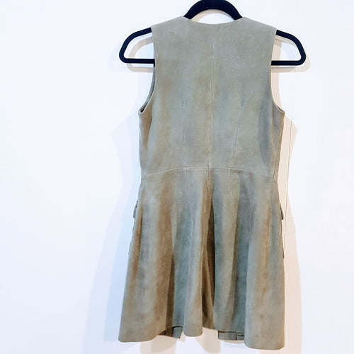 H&M Faux Suede Longline Vest/Mini Dress
