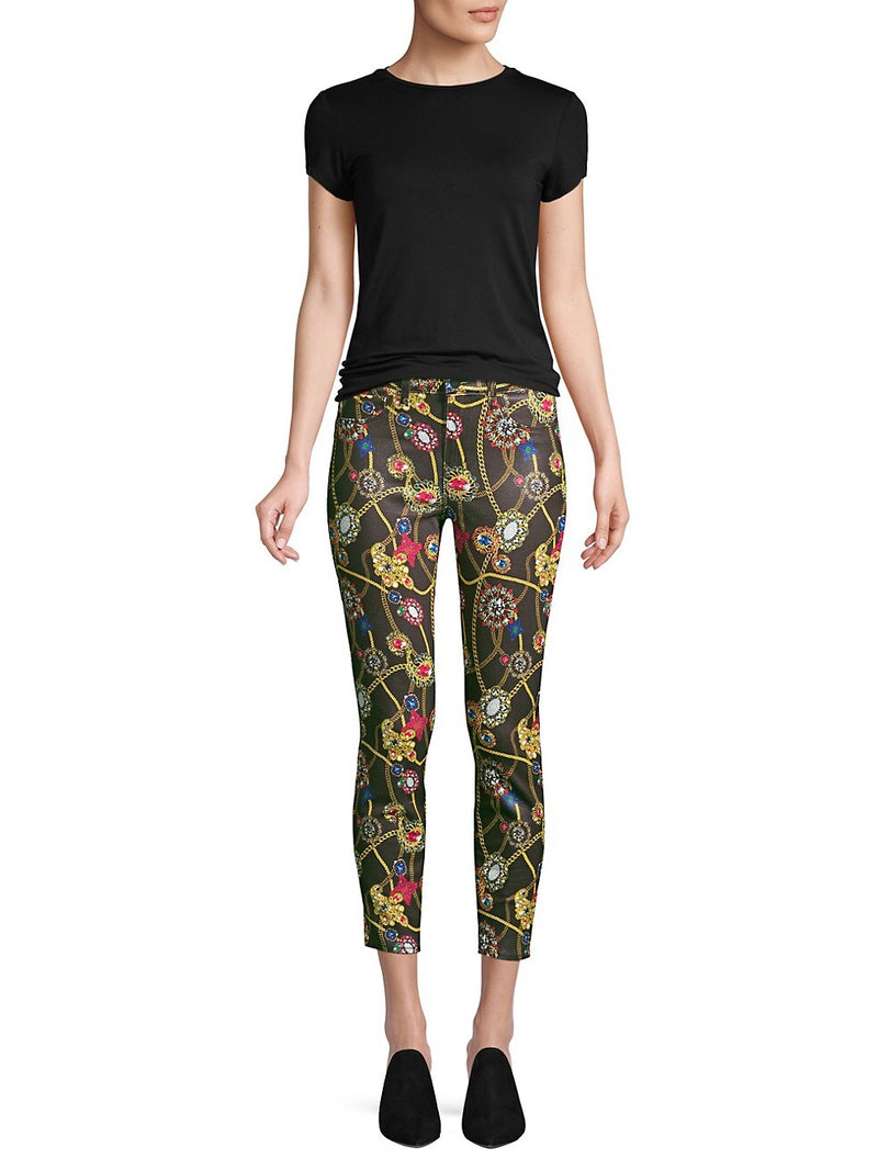 Margot High Rise Coated Jewel Print Skinny Jean, by L’AGENCE 