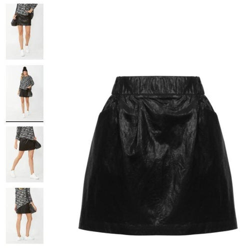 Decjuba Faux Leather Mini Skirt