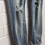 Current/Elliott Slouchy Stilletto Driftwood Destroy Jeans