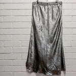 Baz Inc Metallic Silver Slip Skirt