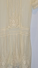 Flannel Cream Lace Dress