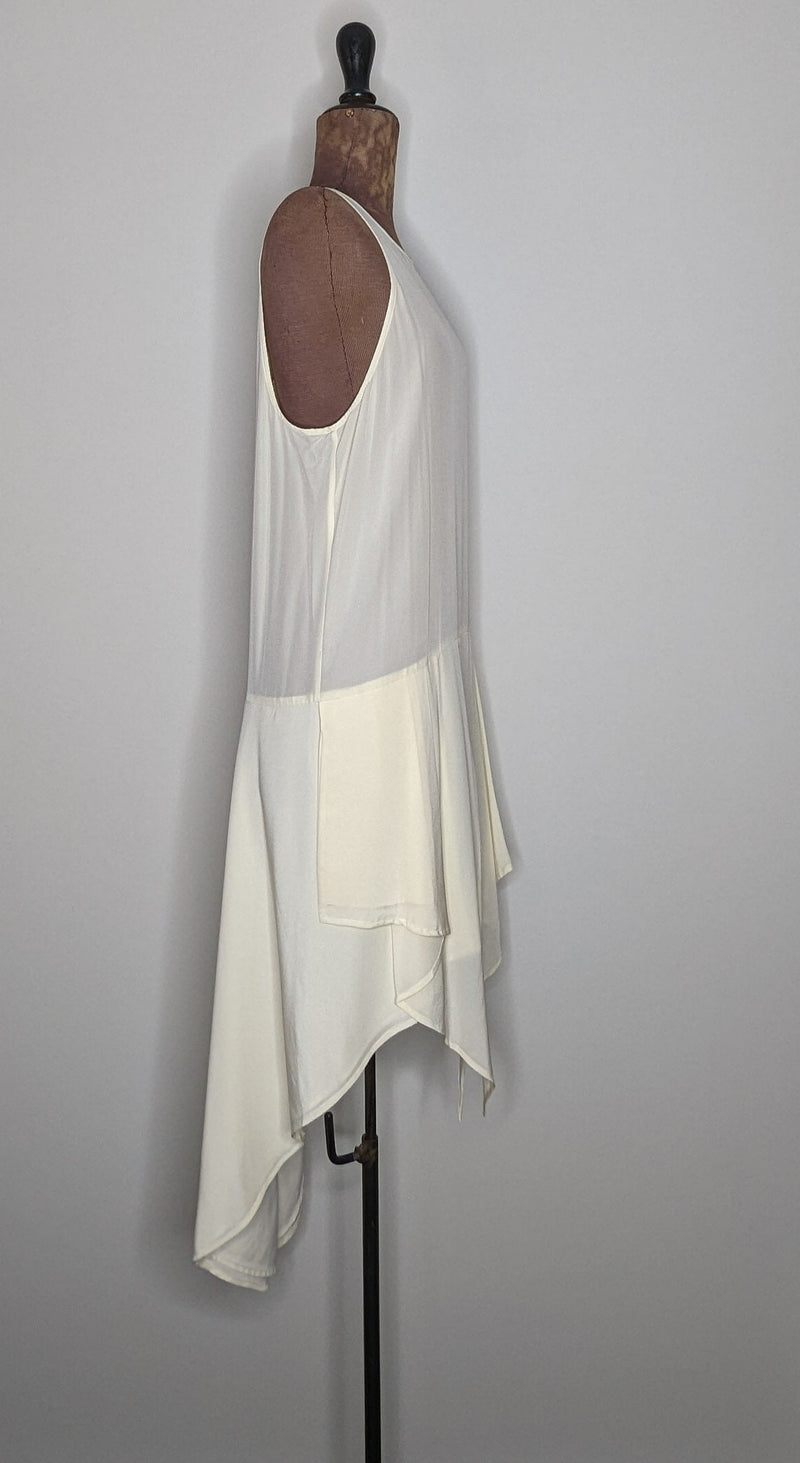 Sass & Bide Cream Silk Panel Dress / Top