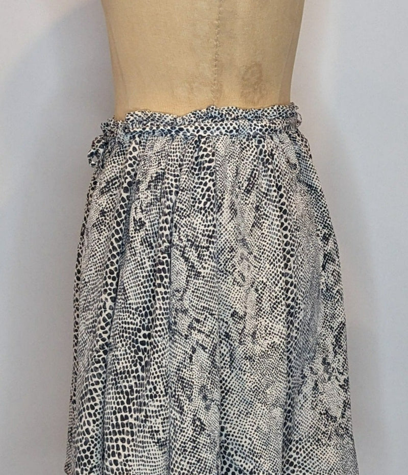 Zimmermann Silk Animal Print Flouncy Mini Skirt