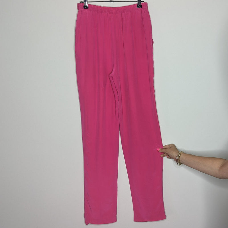 Bellino Paris London New York Vintage Pink Silk Pants