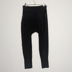 Flannel Black Silk Low Crotch Harem Style Pants