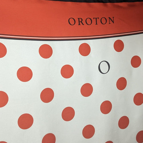 Oroton Silk Patterned Scarf