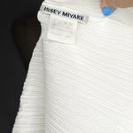 Issey Miyake White Basic Pleats Please Short Sleeve Top