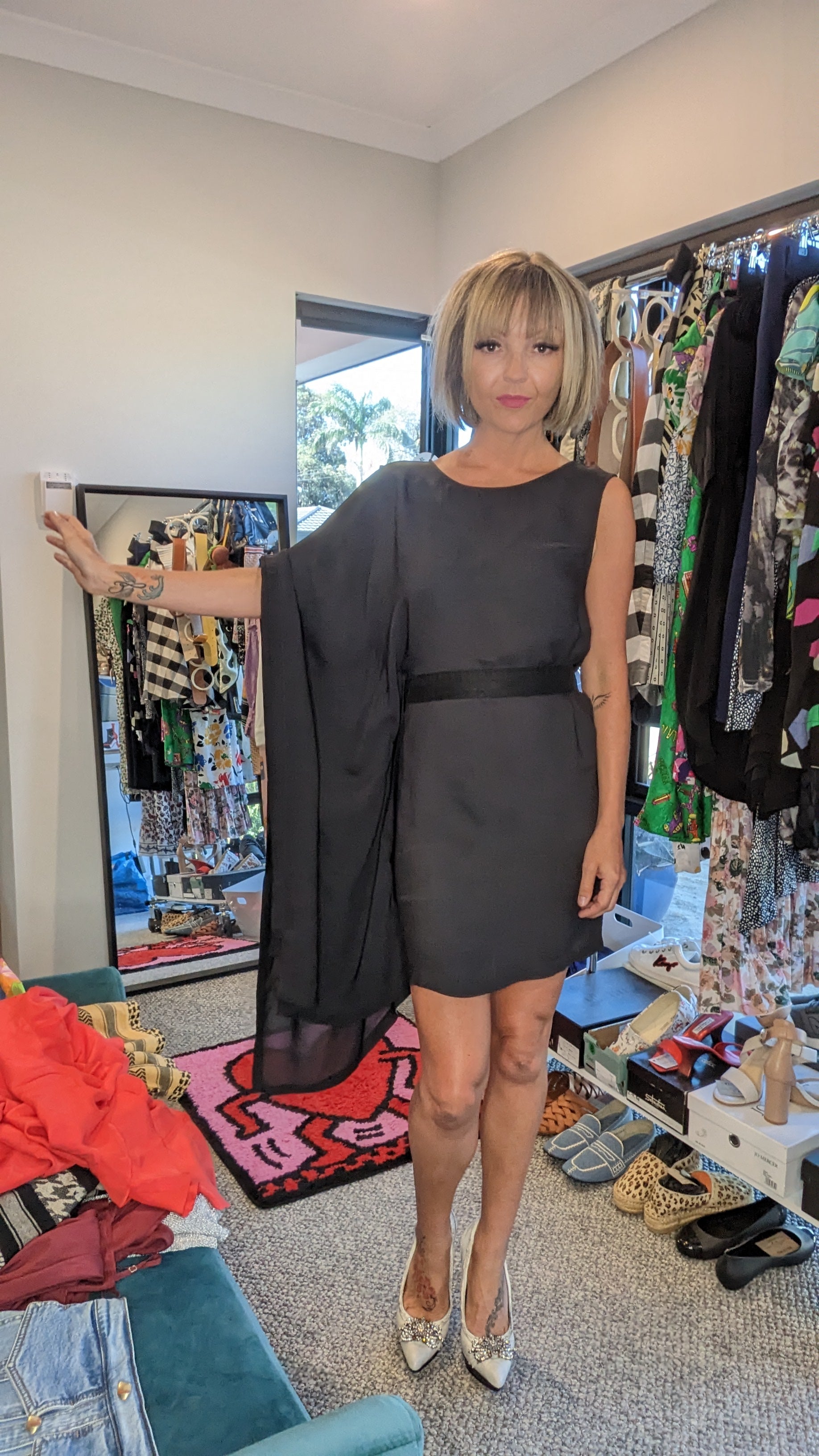 Sass & Bide Asymmetric Silk Belted Mini Dress Re_find Preloved Sass & Bide Asymmetric Silk Belted Mini Dress Re_find Preloved
