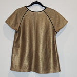 C&M Metallic Gold & Black T-shirt Top 