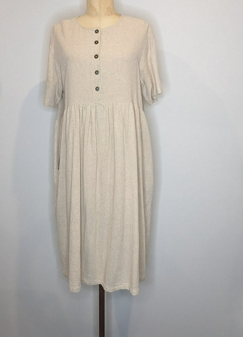 Rowie Linen/Cotton Midi Dress