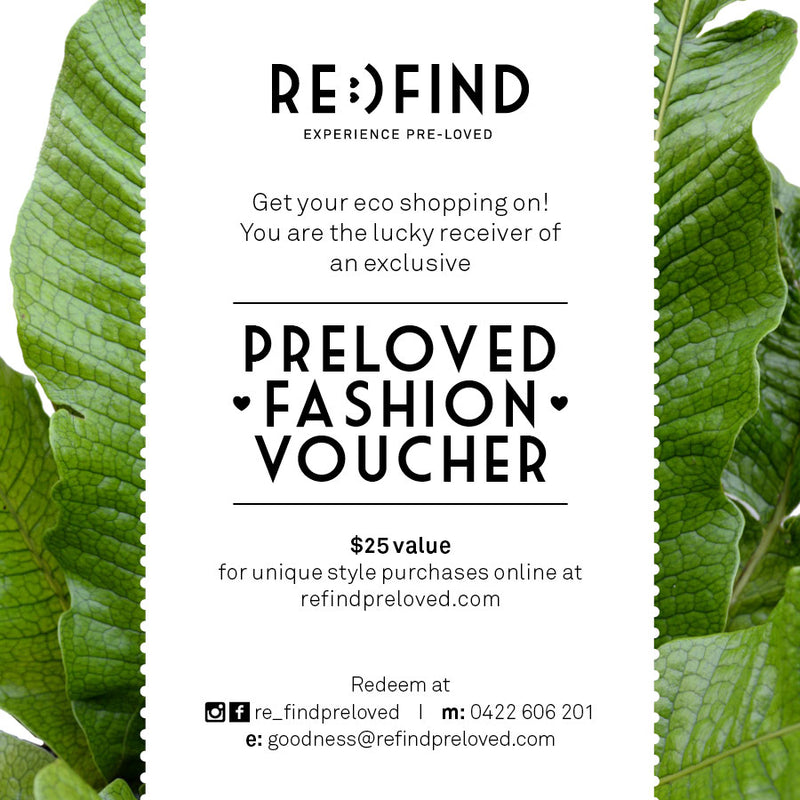 $25 Re_find Preloved Online Shopping Voucher