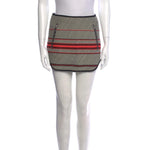 Rag & Bone New York Angular Stripe Embroidered Mini skirt