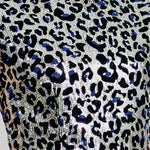 ASOS Sequin & Velvet Animal Print Dress
