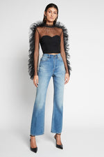 Sass & Bide lack Mesh Tulle 'Dreamy Waves' Top