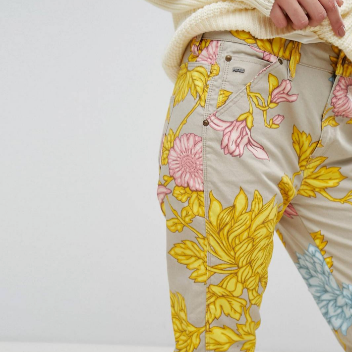G star floral shop pants